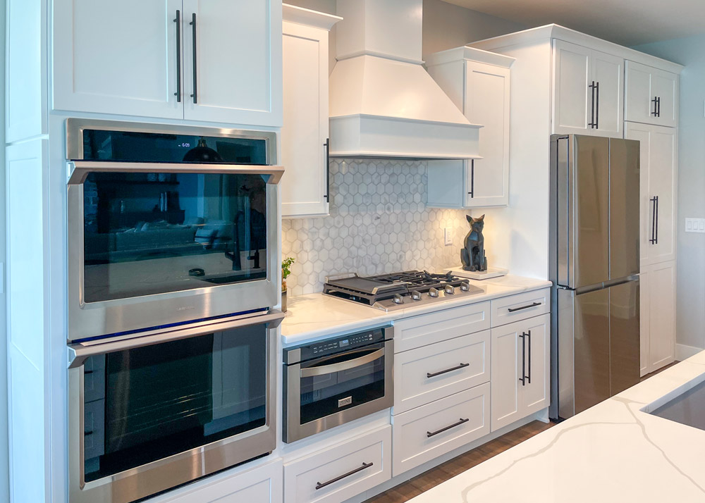 Parade of Homes 2022's kitchen cabinets and stainless steel appliances